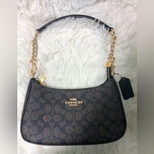 NWT COACH Teri Shoulder Bag In Signature Canvas